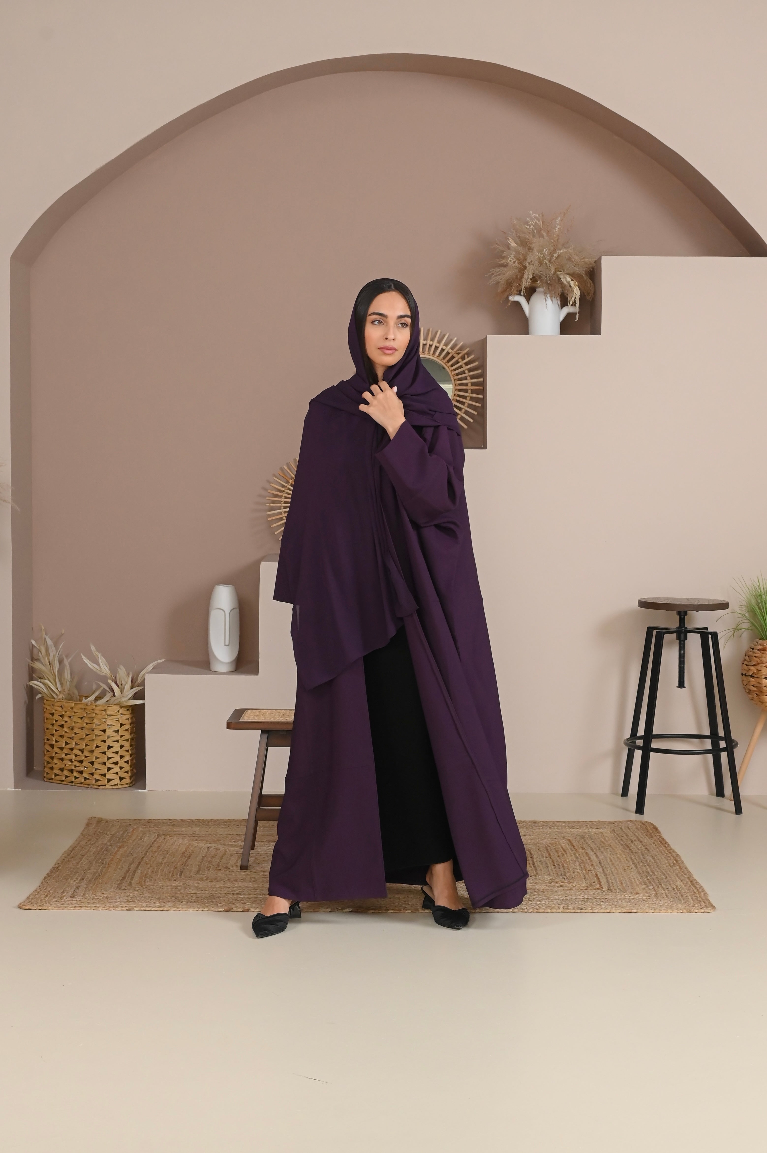 DAILY PURPLE BISHT ABAYA #344