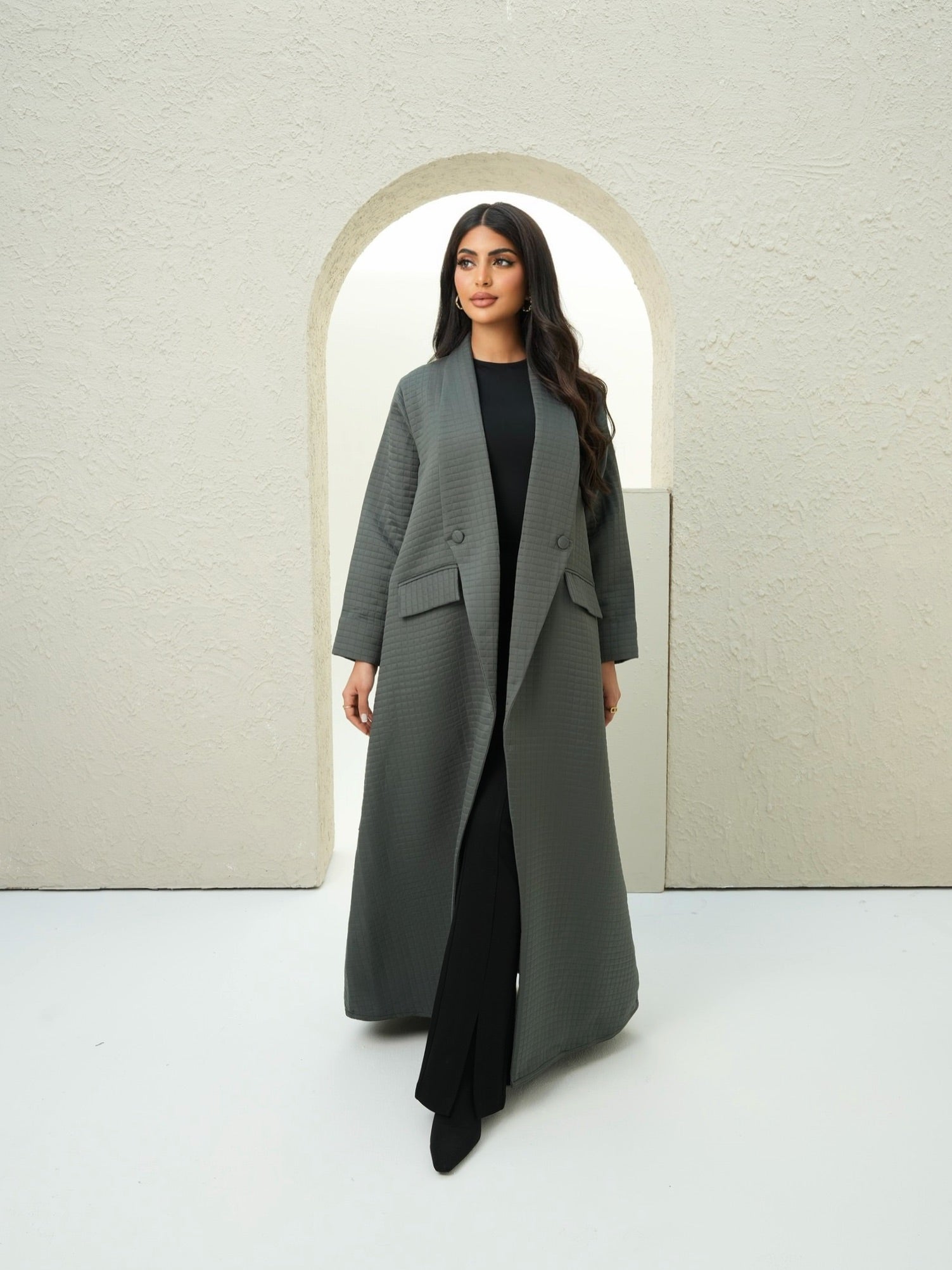 CASUAL OLIVE ABAYA #516