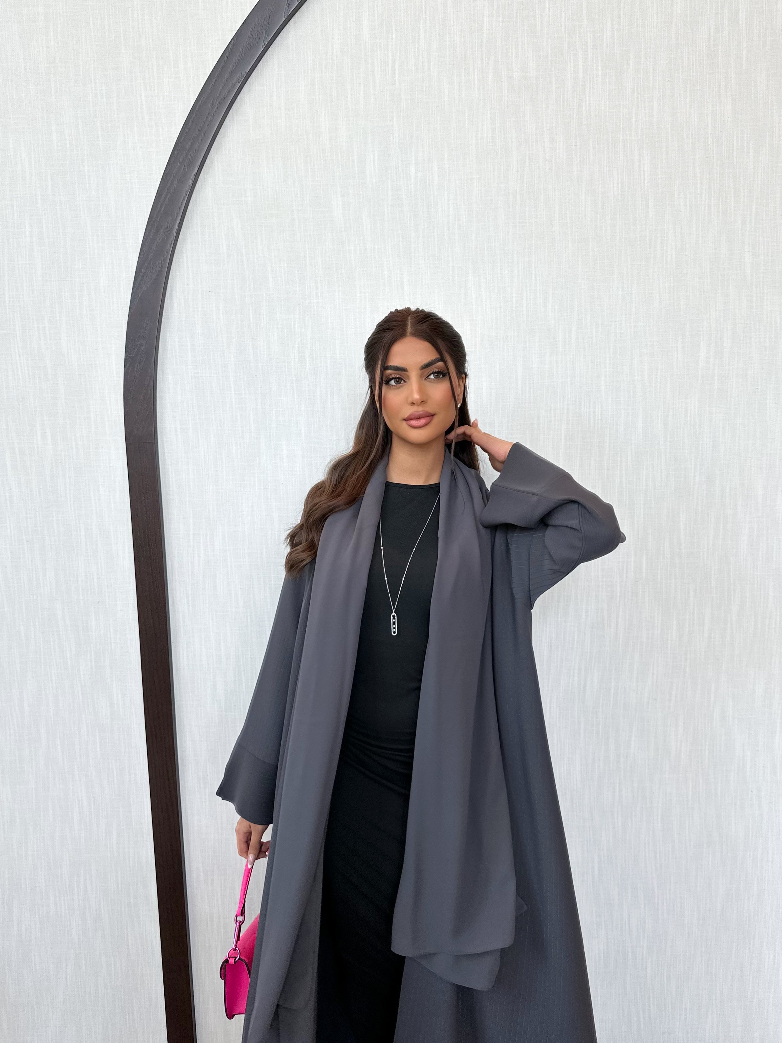 ELEGANT GRAY ABAYA #482