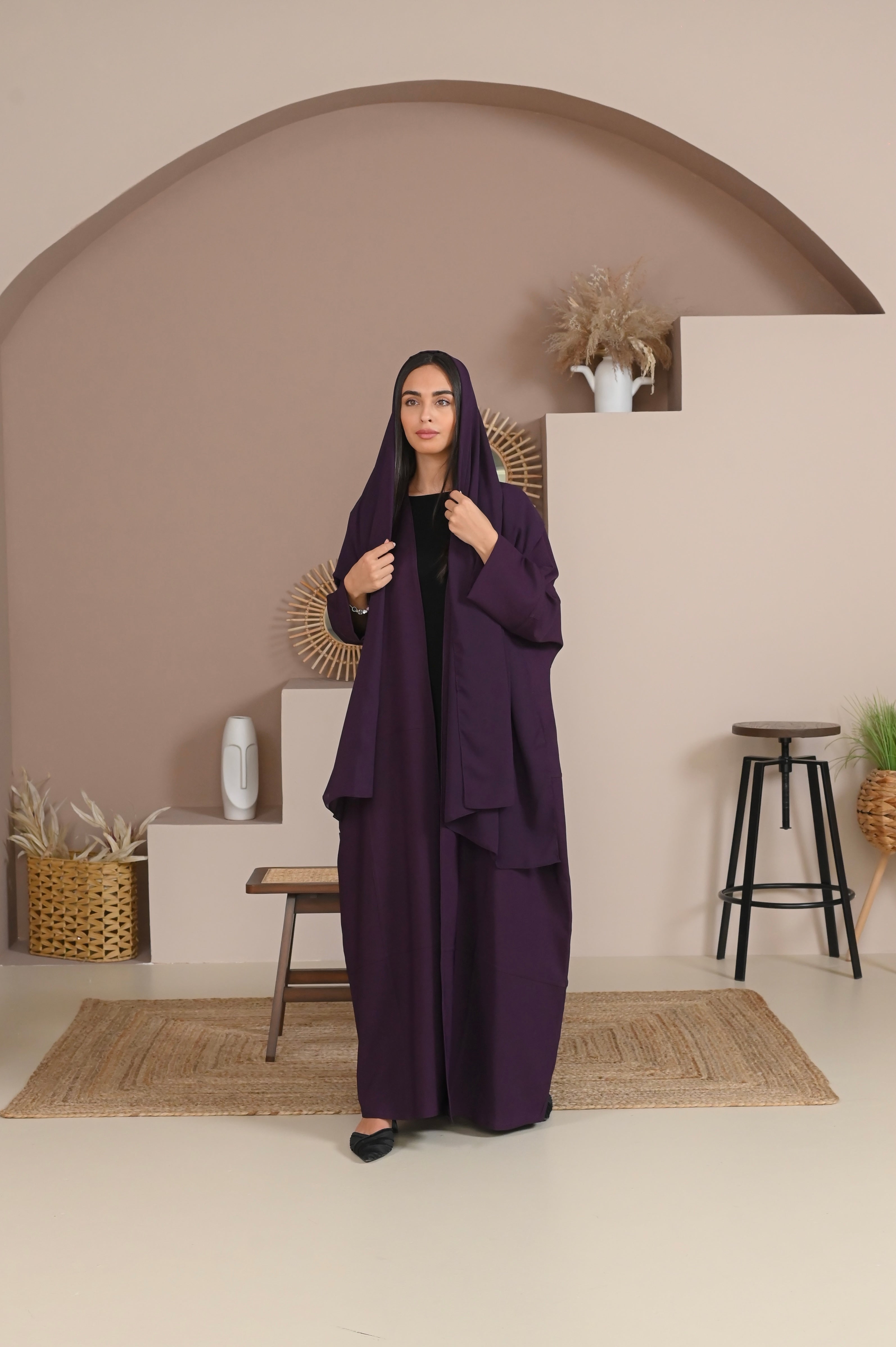 DAILY PURPLE BISHT ABAYA #344