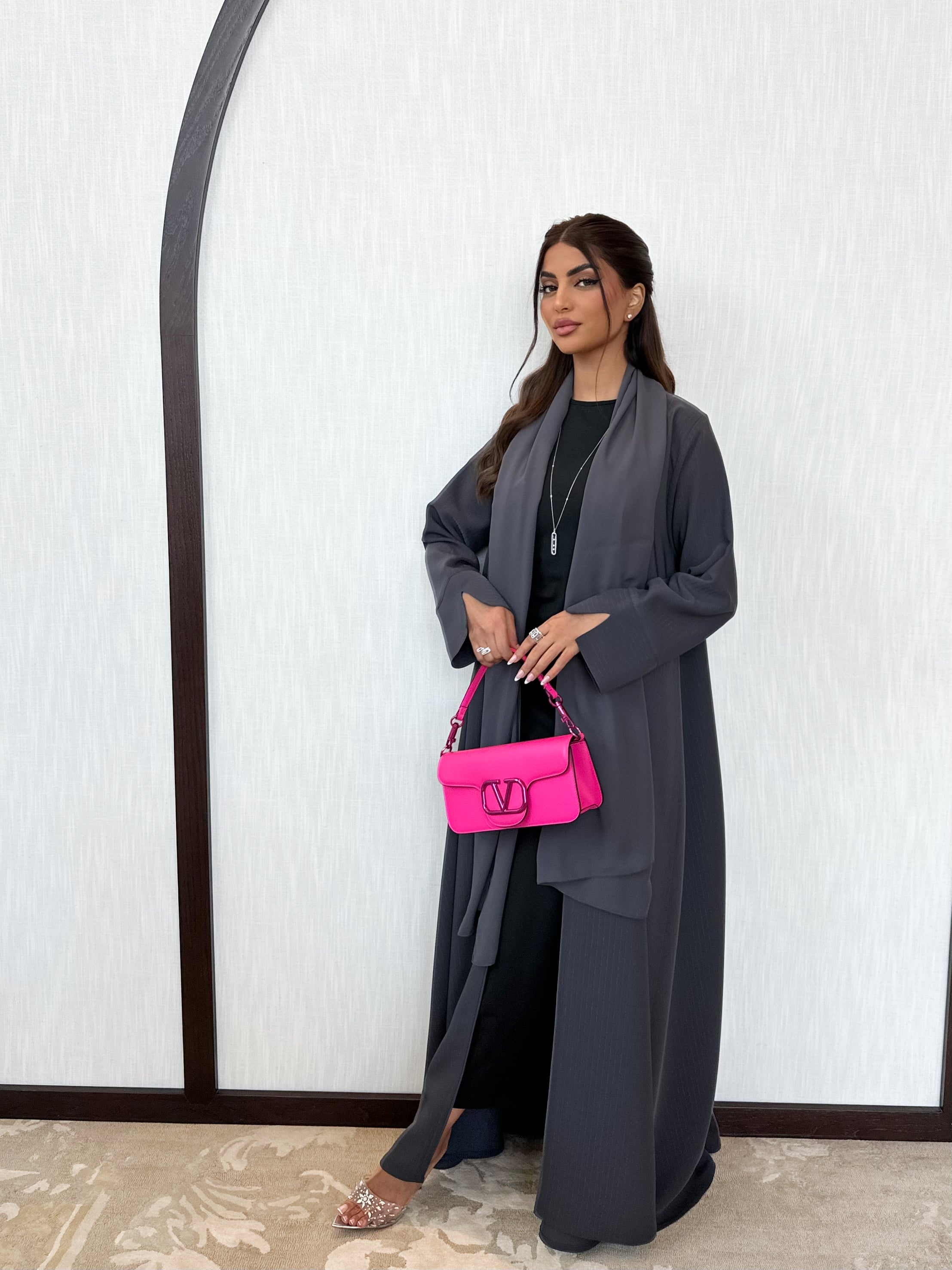 ELEGANT GRAY ABAYA #482