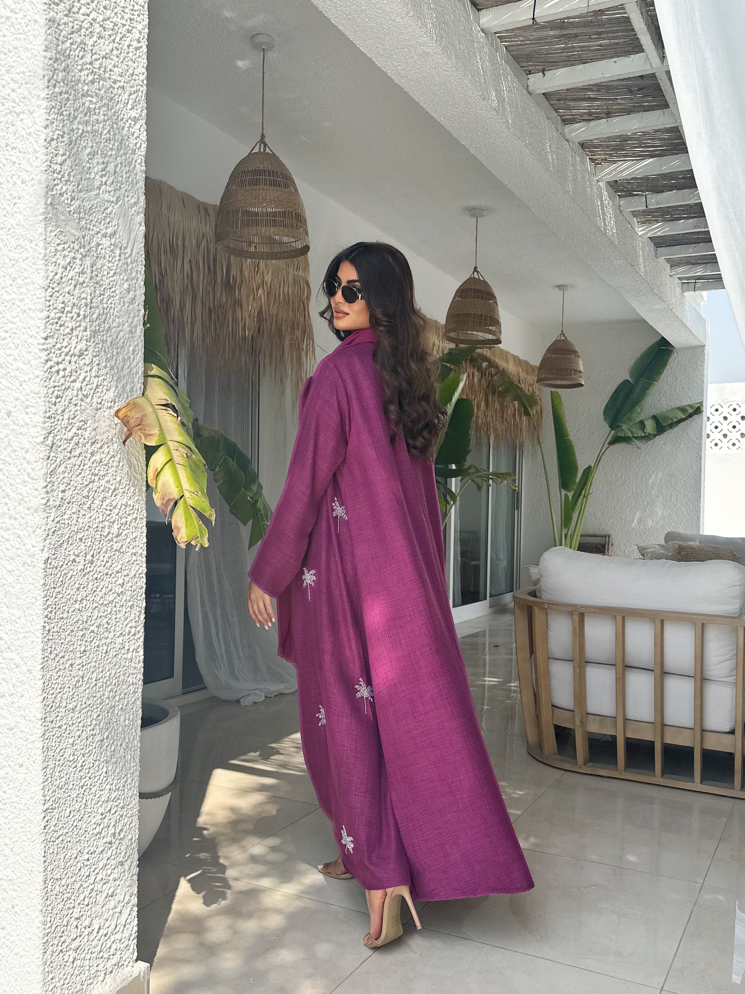 PALMS FUCHSIA-PURPLE
ABAYA #504