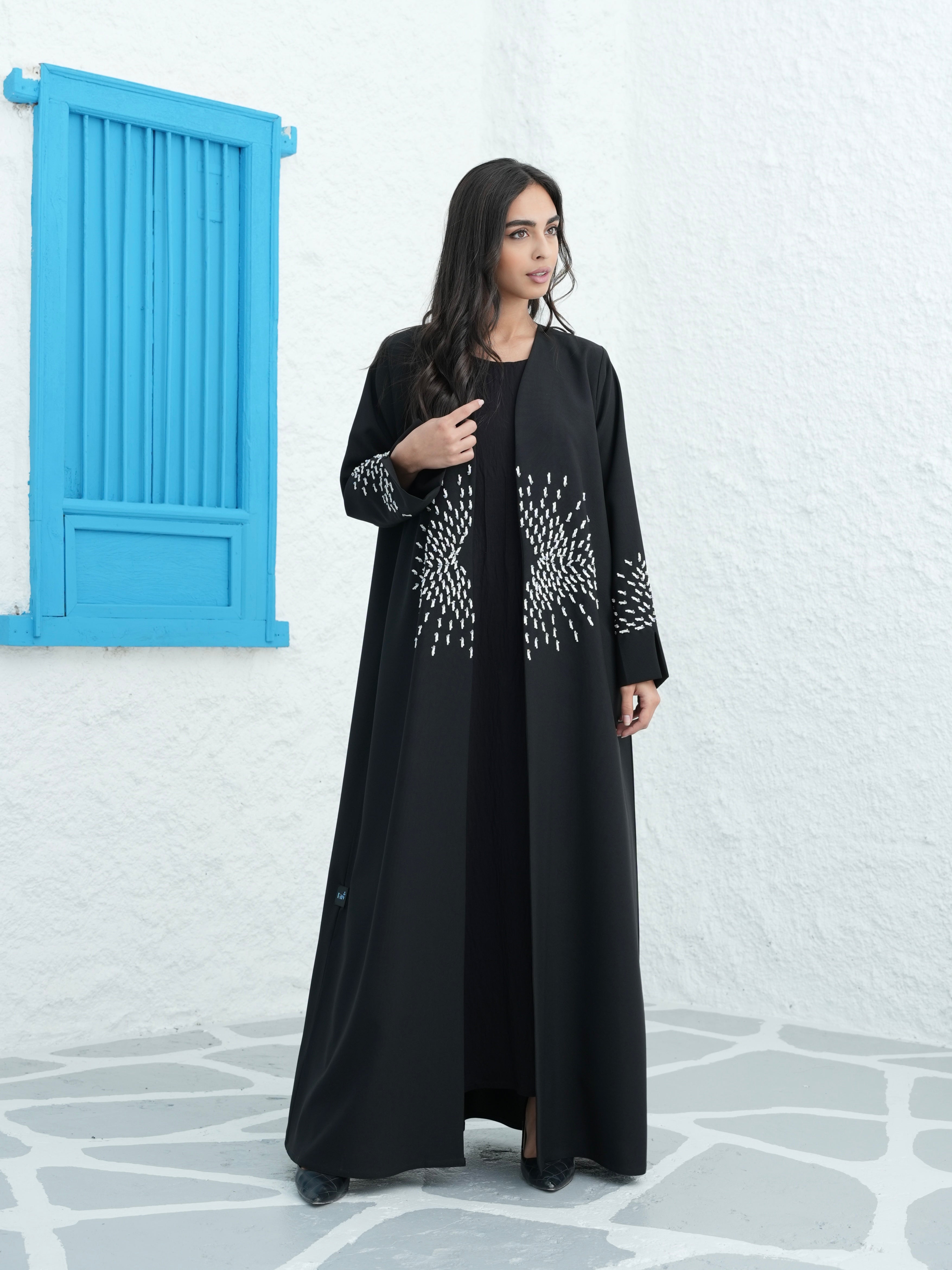 ELEGANT BLACK ABAYA #405