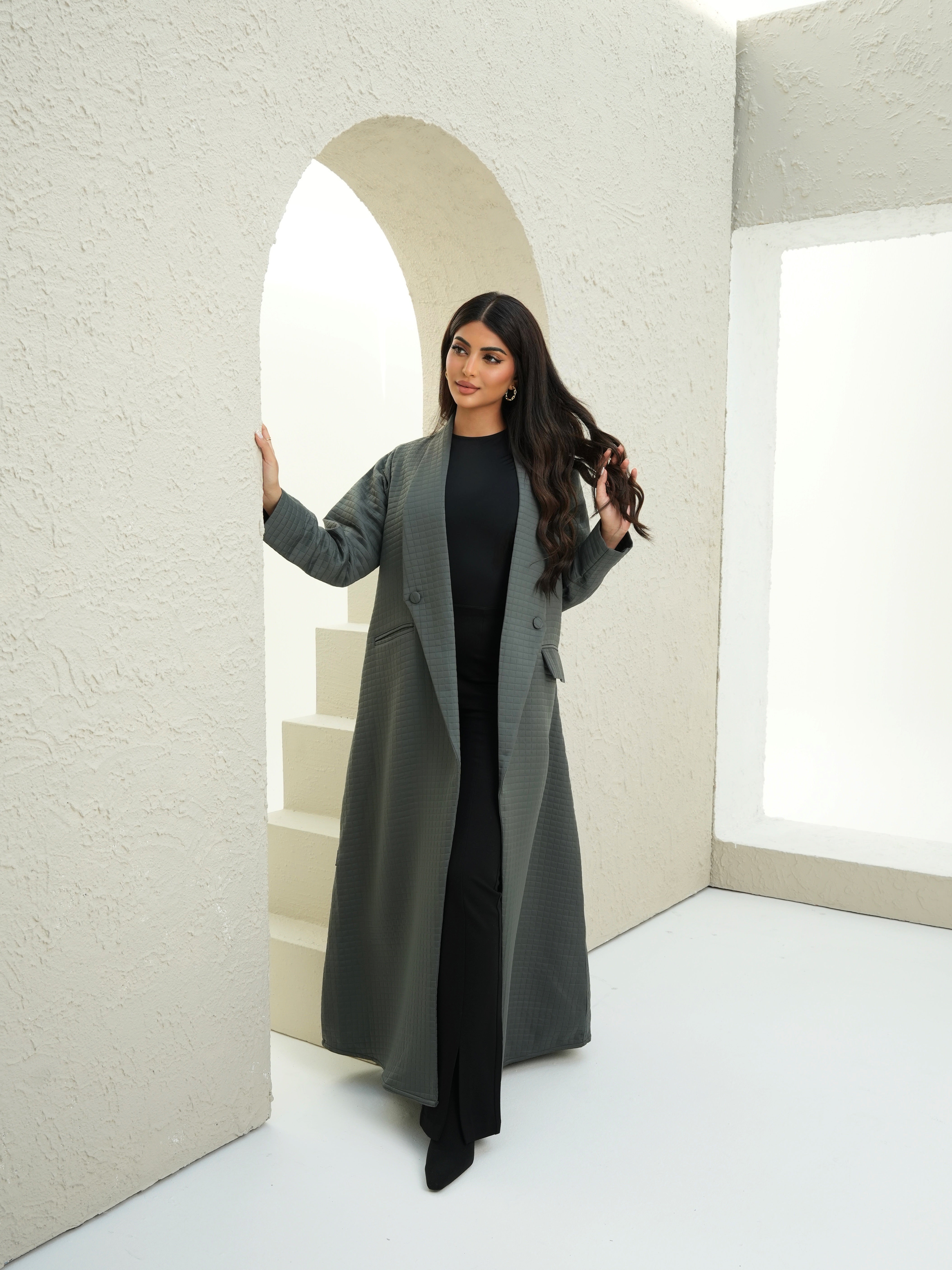 CASUAL OLIVE ABAYA #516