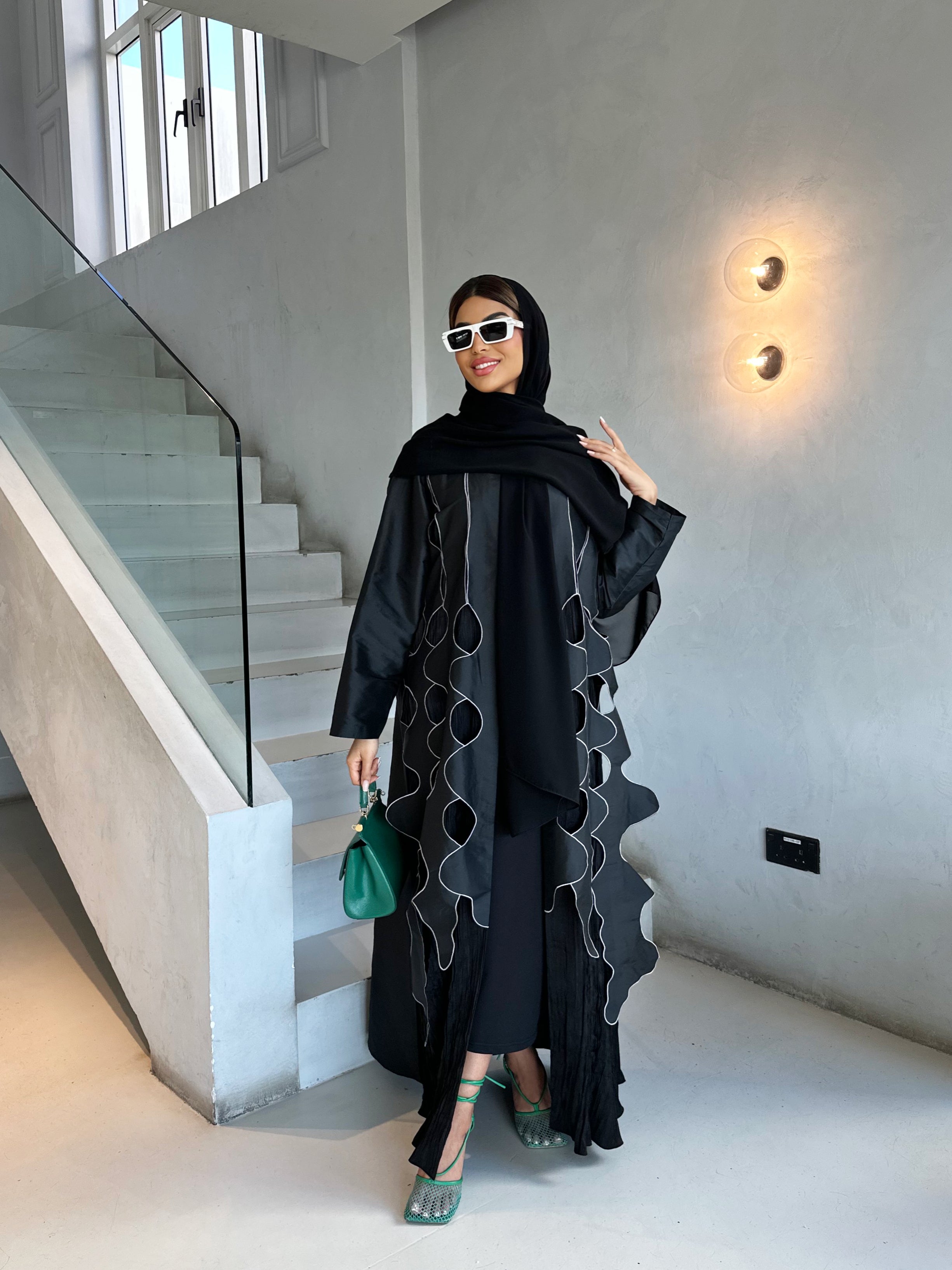 CAUSAL BLACK ABAYA #412