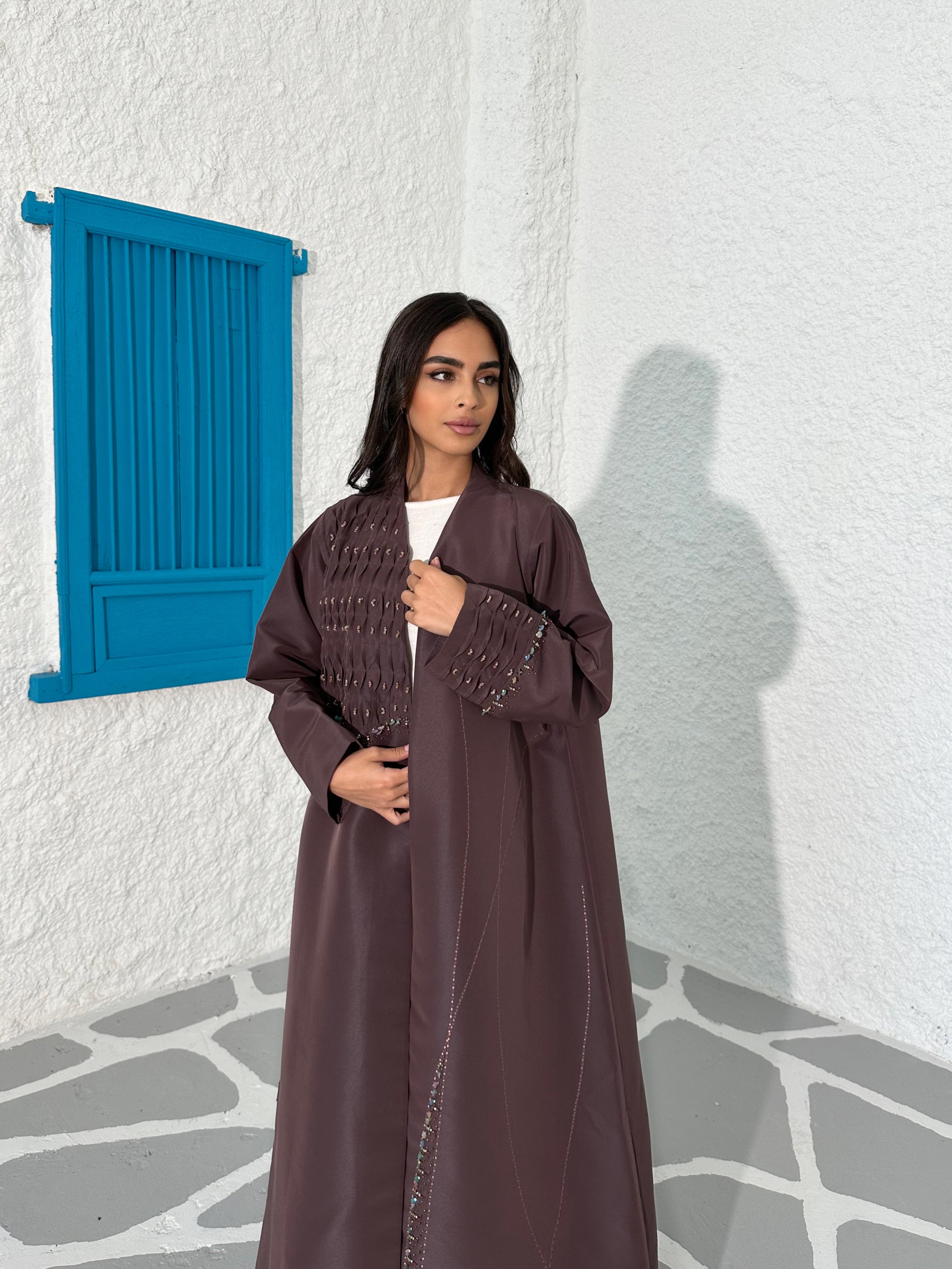 ELEGANT BROWN ABAYA #393