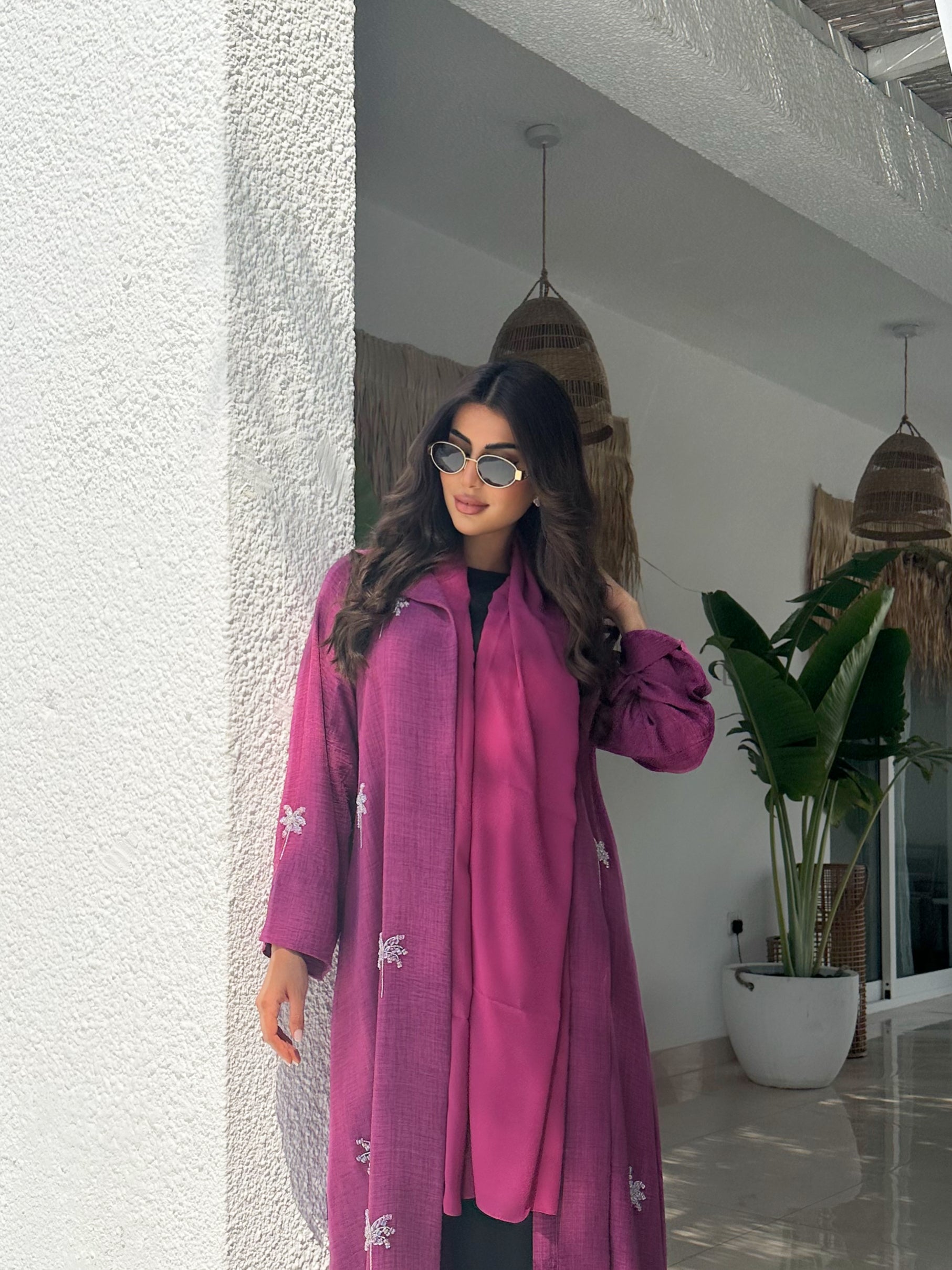 PALMS FUCHSIA-PURPLE
ABAYA #504